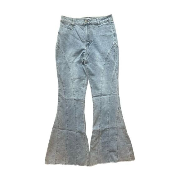 Easel Los Angeles SZ S wide leg bell-bottom jeans - Picture 1 of 4